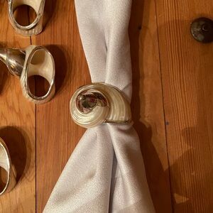 Seashell napkin holders